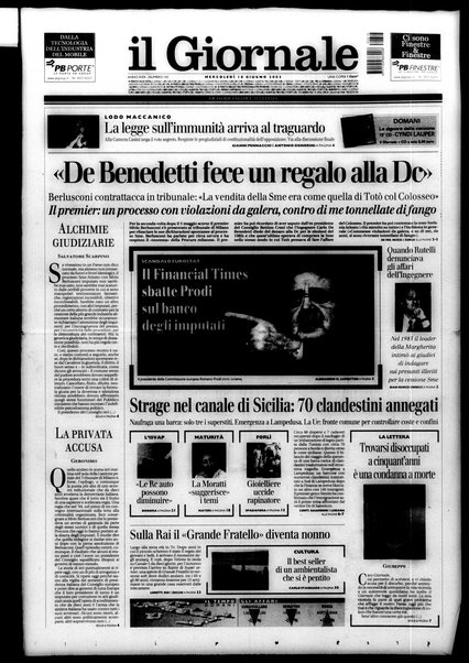 Il giornale : quotidiano del mattino